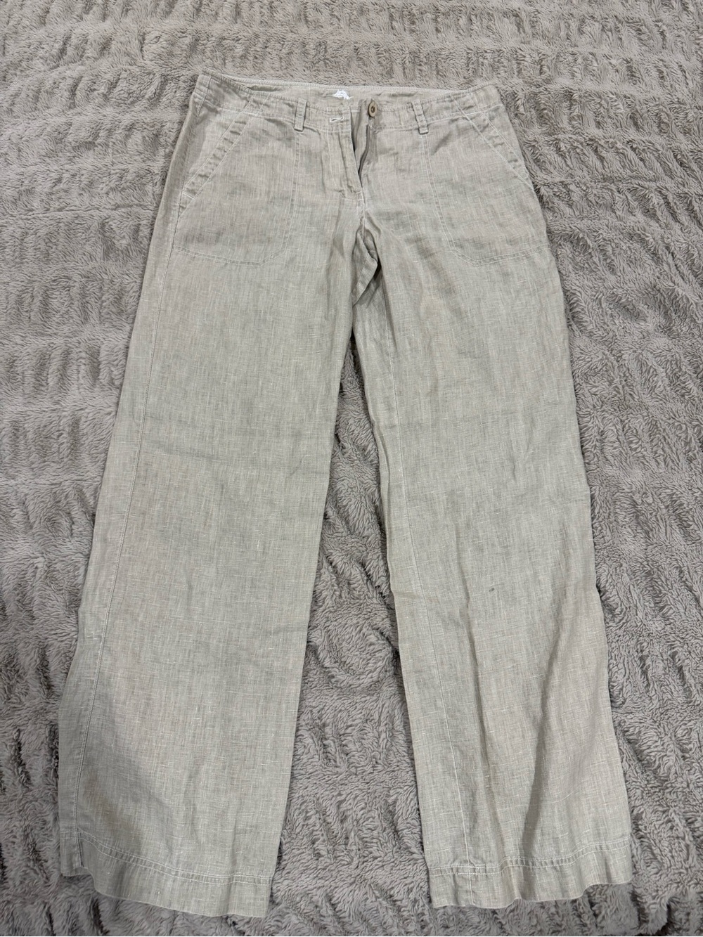 Tommy Bahama Women's Light Tan Linen-Blend Chinos